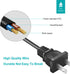 2 Prong AC Power Cord Charger Cable Fit for ONN. 100008736,JBL PartyBox 100 200 300 310 710 1000 On-The-Go Wireless Bluetooth Speaker Audio System...