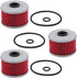 3 Packs HF113 Oil Filter 15412-HM5-A10 with O-Rings Fit for ATC250ES ATC350X TRX250 TRX300 TRX350 TRX400EX TRX420FE TRX450ES TRX500FE XL250R XL350...