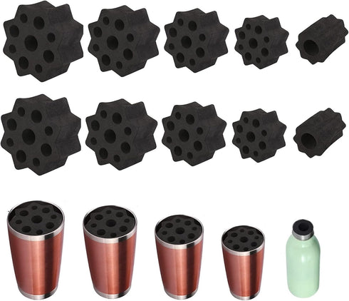 10PCS Cup Turner Foam Tumbler Spinner Tumbler Insert Foam Cup Spinner Sponge for 10oz to 40oz Tumblers Cups Water Bottles Work with 1/2 Inch PVC P...