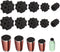 10PCS Cup Turner Foam Tumbler Spinner Tumbler Insert Foam Cup Spinner Sponge for 10oz to 40oz Tumblers Cups Water Bottles Work with 1/2 Inch PVC P...