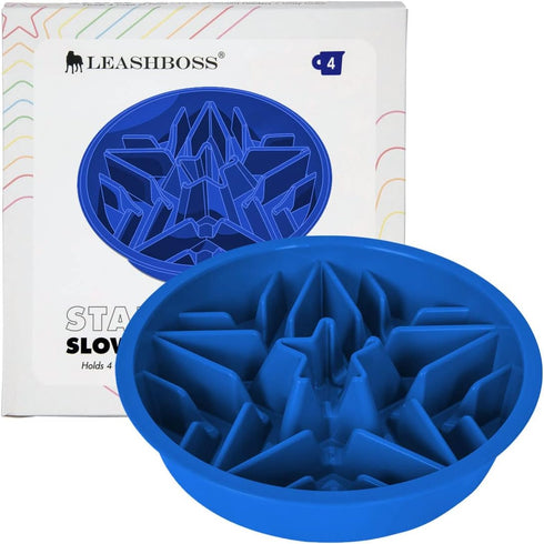 Leashboss Slow Feeder Dog Bowls - Cup Maze Puzzle Food Bowl with Feeder Holes, Fits into Elevated Pet Feeders - Slow Eating for Large, Medium & Sm...
