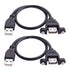 iGreely USB Extension Cable 2Pack 1Ft/30cm USB 2.0 Panel-Mount Type A Male to Type A Female Cable...