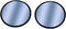 CIPA 49111 Blue Tinted 2" Stick-On Convex HotSpot Mirrors...