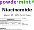 Niacinamide Powder (Vitamin B3) 100% Pure Niacin Powder 500 mg Flush-Free Supplement (100 Grams)...