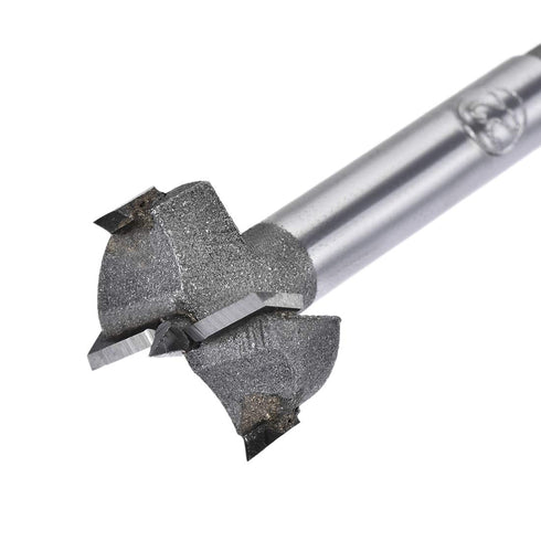 uxcell Forstner Wood Boring Drill Bits 20mm 21mm 22mm Dia. Hole Saw Carbide Alloy Steel Tip Round Shank Cutting for Hinge Plywood Wood Tool 3in1 S...