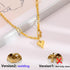 Cute Heart Necklaces for Women Mother's Valentines Day Gifts 18k Real Gold Plated Heart Necklace Small Heart Pendant Choker Necklaces for Women Da...