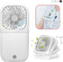 Portable Neck Fan Mini Quiet Handheld Personal Foldable USB Rechargeable Fan Operated for Home Office Outdoor Travel, 3000mAh Power Bank Hands Fre...