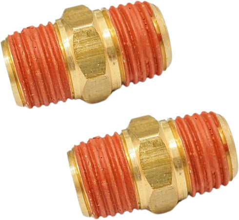 Air Hose Fittings And Quick Connect Air Fittings, 1/4 Inch NPT Brass Female Male Air Coupler Plug And Hex Nipple (13 Piece) Industrial Type D, Air...