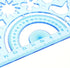 BronaGrand Plastic Templates Drawing Geometric Rulers Triangle Circle Drawing Ruler(Random Color)...