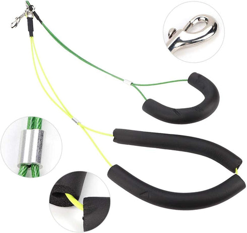 Pet Dog Grooming Loop,No Sit Haunch Holder Wash Choker with Loop Noose Double Noose Ropes Adjustable Loop Noose, Dog Grooming Leash for Dogs Cats,...