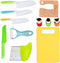 11 Pieces Wooden Kids Kitchen Knife, Kids Knife Set Include Wood Kids Knife, Serrated Edges Plastic Toddler Knife, Crinkle Cutter, Sandwich Cutter...