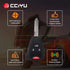 cciyu Remote Key Fob 2011-2014 Fit for Chrysler 200 2.4L 2011-2014 Fit for Chrysler 200 3.6L 4 Buttons KOBDT04A,2AOKM-CYV6,05179514AA,56038757AE,2...