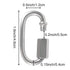 30 Pack M4 1/8 Inch Quick Link,500 Lbs Stainless Steel Threaded Chain Connector Heavy Duty D Shape Locking Repair Link for DIY Accessories...