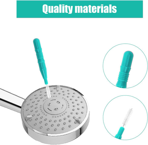 20pcs Shower Head Cleaning Tool, Shower Head Cleaning Brush Shower Nozzle Cleaning Brushes Small Hole Cleaner Supply Gap Hole Anti-Clogging Cleani...