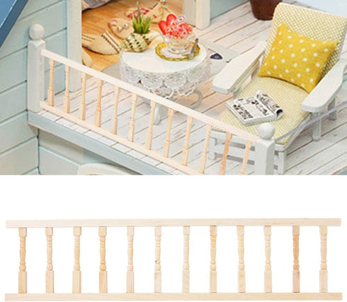 1:12 Wooden Dollhouse Handrail Dollhouse Mini Simulation Dollhouse Handrail Furniture, Doll House Wooden Furniture Decoration Accessory...