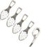 100pcs 15x5mm Silver Plated Small Pendant Bails Glue on Bails Tag Jewelry Bails Oval Scrabble Glue On Earring Bails Small Spoon Shape for Making J...