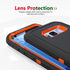 Case for Galaxy S8 with Clip, Heavy-Duty Tough Rugged Shockproof Drop Protective Cover Cases for Samsung Galaxy S8, Black+Orange...
