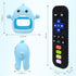 Kpblis 2 Pcs Baby Teething Toy for Babies 0-6 Month, Never Drop Shark Teether Toys for Babies 6 to 12 Months, Baby Remote Control Teether Toys, In...