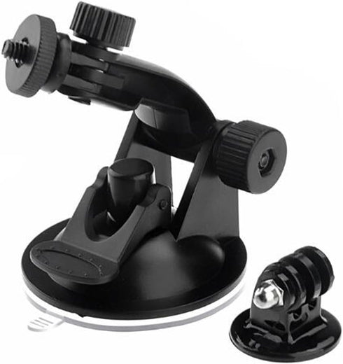 Action Camera Car Suction Cup Mount+ Tripod Adapter for GOPRO Hero 6/5/5 Session/4 Session/4/3+/3/2/1, and Other Action Camera...