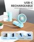 FrSara Portable Handheld Fan, Neck Fan, Mini Desk Fan, Multi-Function Fan, 2000mAh Ultra-Long Battery Life, Ultra-Quiet, 3-Speed Visual Adjustment...