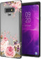 Case for Galaxy Note 9, Slim Shockproof Clear Soft Flexible TPU Phone Protective Case Cover for Samsung Galaxy Note 9 (Rose Flower)...