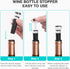 Hotder Electric Wine Opener,Battery Operated Wine Bottle Opener with Corkscrew,Foil Cutter,Wine Stopper,Ideal Gift for Wine Lovers,Home Party Wedd...