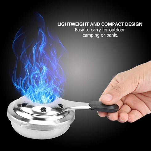DEWIN Mini Alcohol Stove - Alcohol Stove, Portable Stainless Steel Alcohol Stove Burners for Backpacking Outdoor Camping Picnic Cooking Pot Home R...
