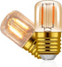 E26 LED Amber Night Light Bulbs 1W, T28 Mini Edison Tube Lamp 2200K Warm, 10W Incandescnet Equivalent,Non-Dimmable Replacement Decorative Bulb Ove...