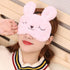 4 Pack Cute Animal Rabbit Sleeping Eye Mask Soft Plush Blindfold Sleep Masks Eye Cover for Kids Girls Women Home Sleeping Traveling...