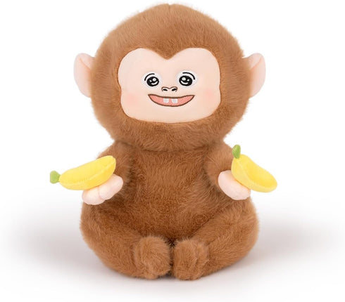 Monkey Stuffed Animal Cute Monkey Plush Soft Monkey Plushie with Banana Monkey toy Gift for Kids(10.5Inch)...