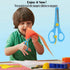 Kids Scissors, preschool 5 Inch Blunt Tip Anti-Pinch Shears, Left and Right Handed Children’ Artwork Cutter Scissors, Kindergarten Daycare Gift fo...