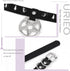 Urieo Gothic Chokers Leather Black Choker Necklace with Star Pendant Cool Rivet Spike Studed Collar Adjustable Party Bar for Women...