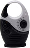 Waterproof Shower Radio, 3V 0.5W Adjustable Volume Shower AM FM Button Speaker, Bathroom Shower Speakers Wireless Radio with Top Handle...