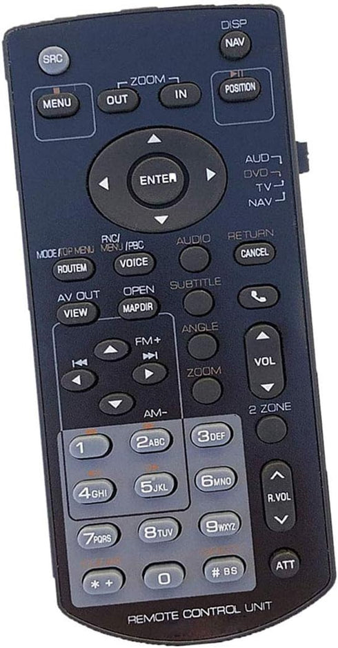 Replaced Remote Control Compatible for Kenwood DDX6705S DDX374BT DDX393 DDX491HD DDX773BH DNX4180BTS DNX9980HD DDX419 DNX9210BT DDX574BH DNX571HD ...