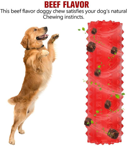 VANFINE Dog Toy, Squeaky, Tough, Durable Stick Chew Toy for Large Dogs, Puppies and Aggressive Chewers with Non-Toxic Natural Rubber (Medium/Large...