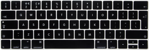 English Language Silicone Keyboard Cover for MacBook Pro 13 15 inch 2019 2018 2017 and 2016 with Touch Bar and Touch ID Model: A2159 A1989 A1706 /...