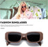 Trendy Rectangle Sunglasses Womens Men Fashion Classic Sun glasses Retro Shades...