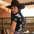 OLYCRAFT 2pcs 8.6x11 Inch Self-Adhesive Silk Screen Printing Stencils Western Cowboy Boots Silkscreen Stencils Reusable Hat Horse Mesh Transfer St...