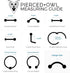 Pierced Owl 14GA ASTM F-136 Implant Grade Titanium Threadless Push-In Prong Set CZ Crystal Ends Nipple Barbells, Sold as a Pair...
