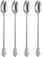 KEAWELL Luxurious 9 Inch Long Iced Tea Spoon Set - 4 Pieces - Gorgeous Design with Exceptional Mirror Polished Finish - 18/10 Stainless Steel- Per...