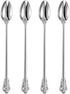 KEAWELL Luxurious 9 Inch Long Iced Tea Spoon Set - 4 Pieces - Gorgeous Design with Exceptional Mirror Polished Finish - 18/10 Stainless Steel- Per...