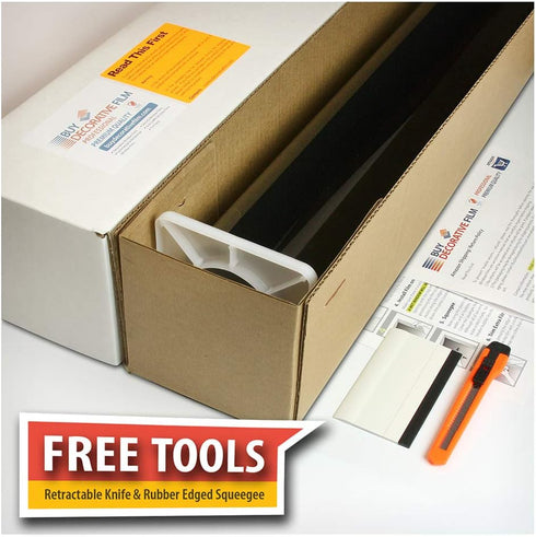 BDF NA35 Window Film Sun Control and Heat Rejection Natural Black 35 (Medium) - 36in X 12ft...