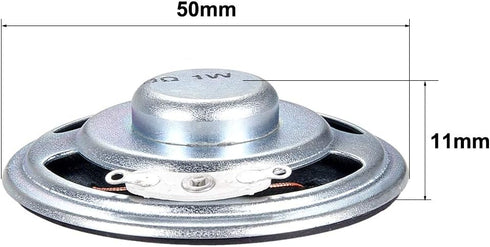 uxcell 1W 8 Ohm DIY Speaker 50mm Round Shape Replacement Loudspeaker 2pcs...
