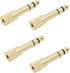 6.35mm Male to 3.5mm Female Stereo Audio Jack 4-Pack 1/4 inch to 1/8 inch Adapter for Aux Cable, Guitar Amplifier, Headphone...