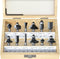 Fivepears 12 Pieces Tungsten Carbide Router Bit Set 1/4 Inch Shank for Beginners Woodworking, Include Straight, Dovetail, Chamfer, Cove, Flush Tri...