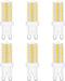Dimmable G9 LED Light Bulbs 120V, 35W T4 G9 Halogen Equivalent, Warm White 2700K 3000K for Crystal Chandeliers Lights, Accent,Pedant Lights,Wall S...