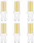 Dimmable G9 LED Light Bulbs 120V, 35W T4 G9 Halogen Equivalent, Warm White 2700K 3000K for Crystal Chandeliers Lights, Accent,Pedant Lights,Wall S...