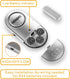 Door Window Alarm 2 Pack, New Version with Two Volume Levels,NOOPEL Burglar Intruder Entry Alarm for Kids Toddlers Indoor Personal Safety...
