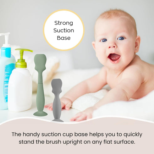 4 Pack Baby Diaper Cream Brush, Diaper Cream Spatula Applicator Silicone Baby Butt Paste Spatula for Babies, Newborn, 2 x Large Size, 2 x Small Si...