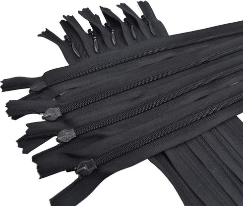 40Pcs 20 Inch Nylon Invisible Zippers Sewing for Tailor Sewing Crafts, Dresses, Skirts, Pillows DIY Crafter's Special (Black)...